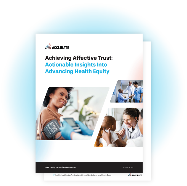 Achieving Affective Trust:Actionable Insights IntoAdvancing Health Equity